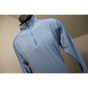 Exofficio Performance 1/4 Zip Athletic Jacket Pullover Blue Mens Sz Large